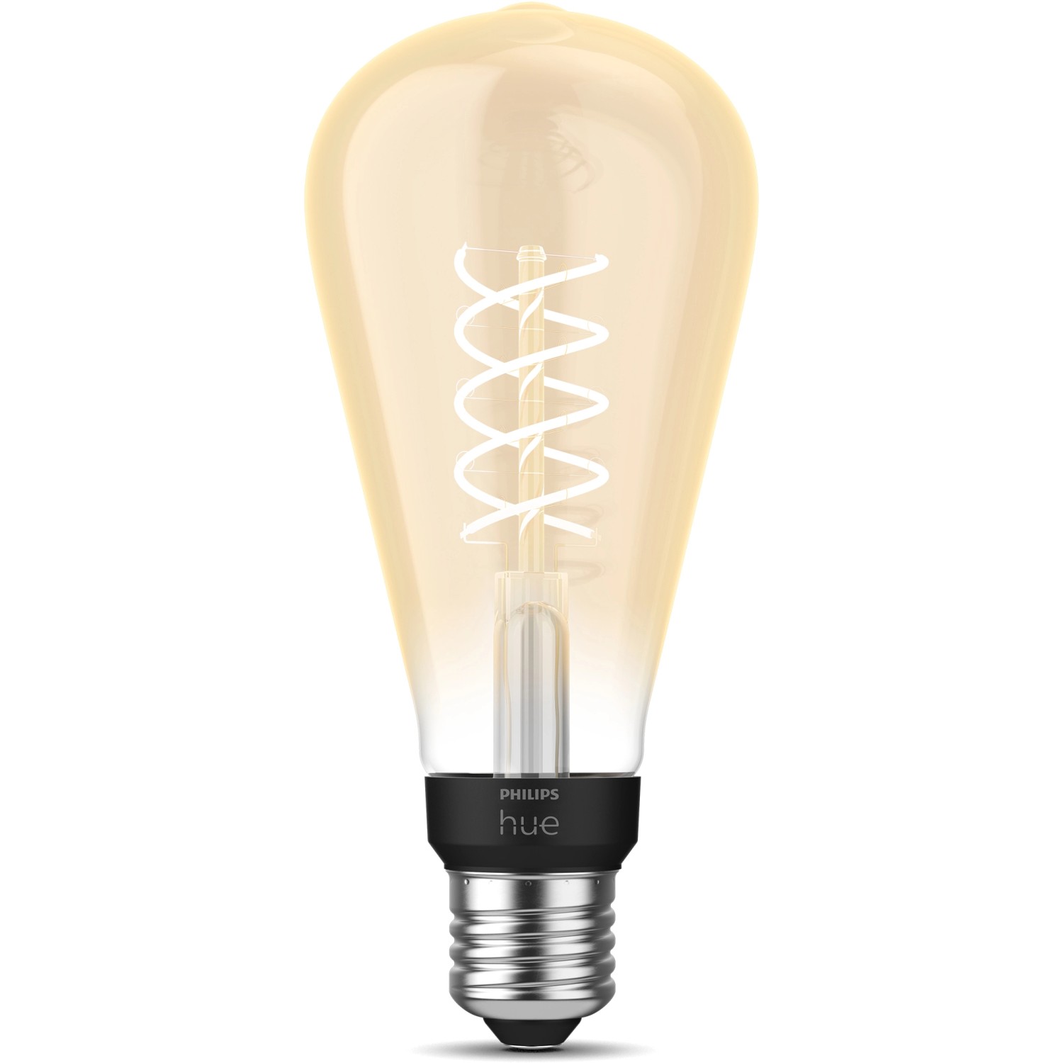 Philips Hue LED-Leuchtmittel E27 Einzelpack White ST72 Filament 550 lm