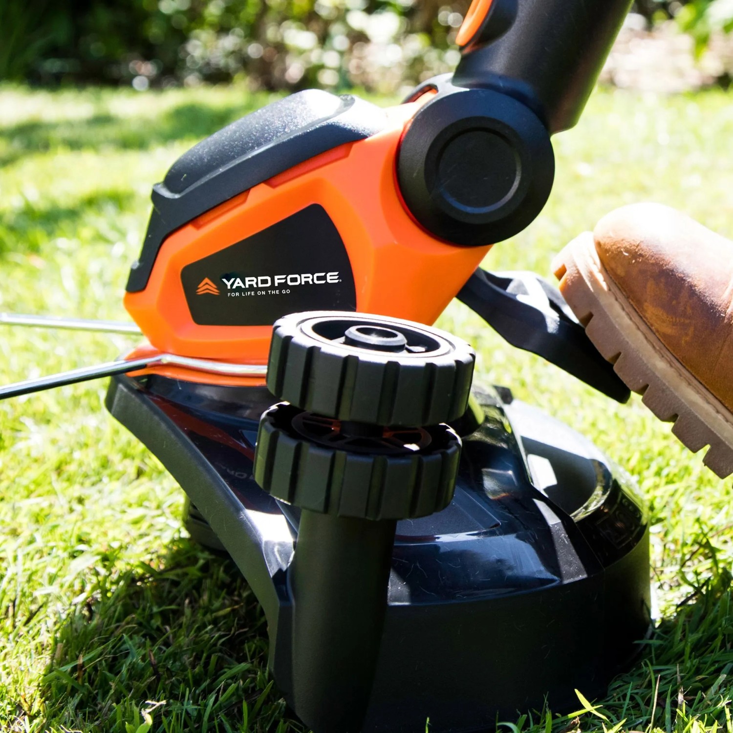 YARD FORCE Elektro-Rasentrimmer ET U25-EU mit Doppelfadenschnitt und Schwenkbarem Kopf_2