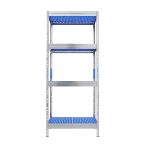 Ar Shelving Lebensmittelregal Gastronorm, 180x75x50cm, mit 4 Böden. Ideal für Gastronomie & Haushalt.