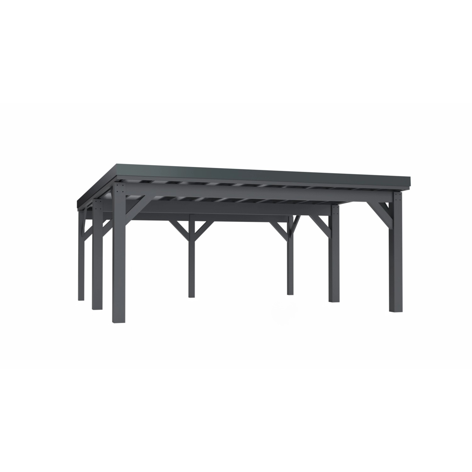 Holzbrüder Carport Ralf 36 250 kg/m² Anthrazitgrau-Dunkelgrau günstig online kaufen