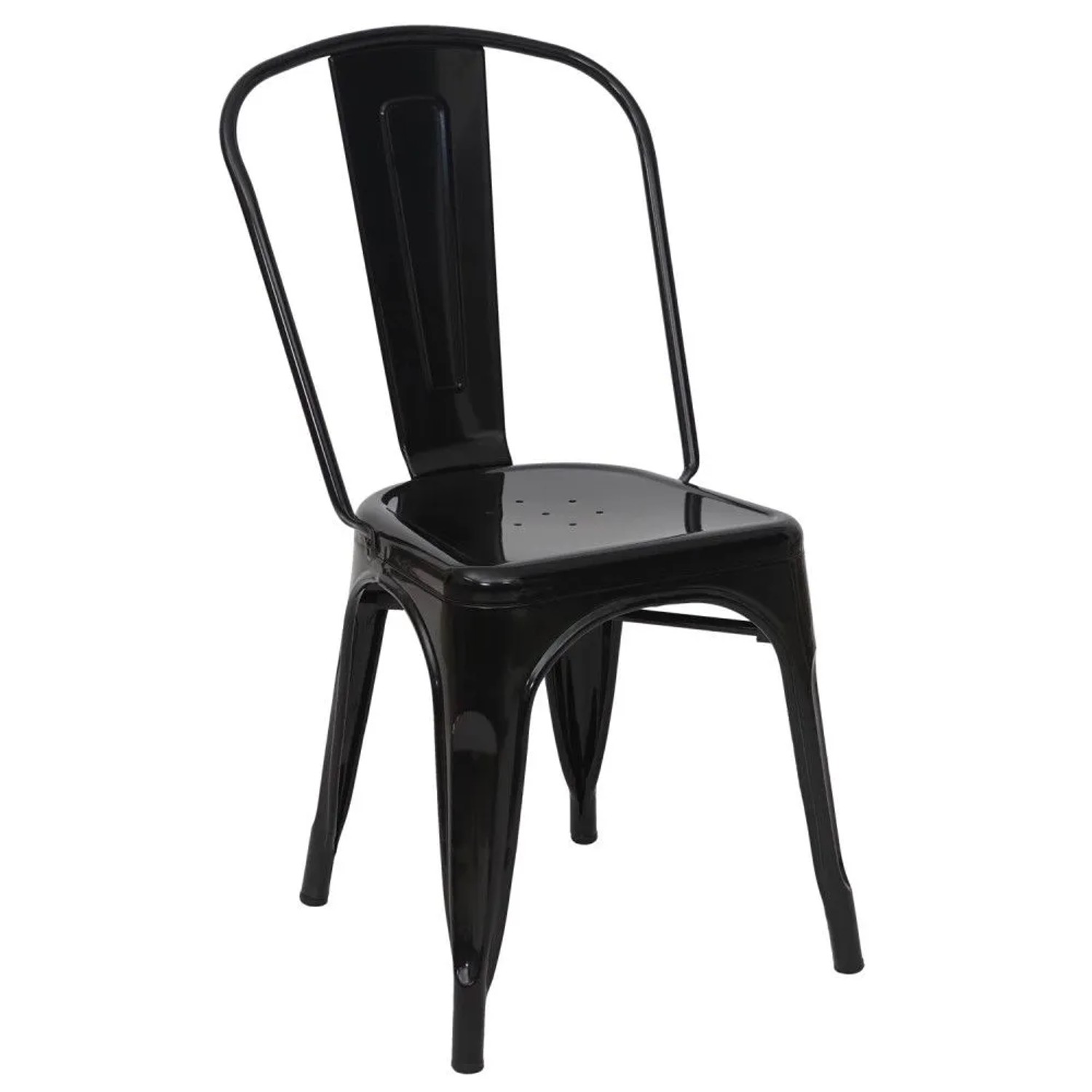 MCW Stuhl A73 Metall Schwarz