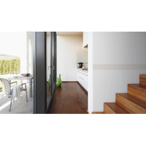 A.S. Creation Borte Ranke Beige, selbstklebend, im modernen Wohnraum.