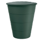Waldgrüner Waterform Regenwassertank Smooth, 210 l, mit Deckel.