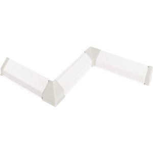 Kaindl Zubehörset für Wandabschlussleiste in Sand (1020), bestehend aus Innenecken, Außenecke und Endkappen.