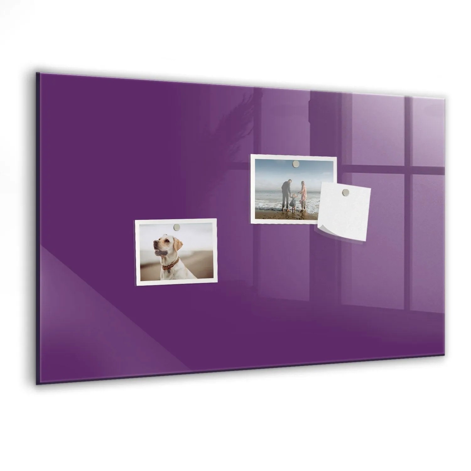 Tulup Glasmagnettafel Beschreibbar Violett 60x40 cm Magnettafel Wand Glas W günstig online kaufen