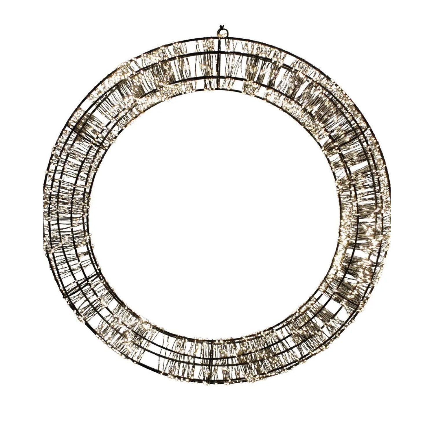 Lex Kranz Weihnachtskranz 2400 LED Lichterkette Warmweiss Deko Timer günstig online kaufen