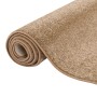 Gerollter, karamellfarbener Snapstyle Hochflor Teppich Luna, 140x200cm.