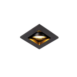 Schwarzer QAZQA Einbaustrahler Qure, verstellbar, für Lampen & Leuchten.