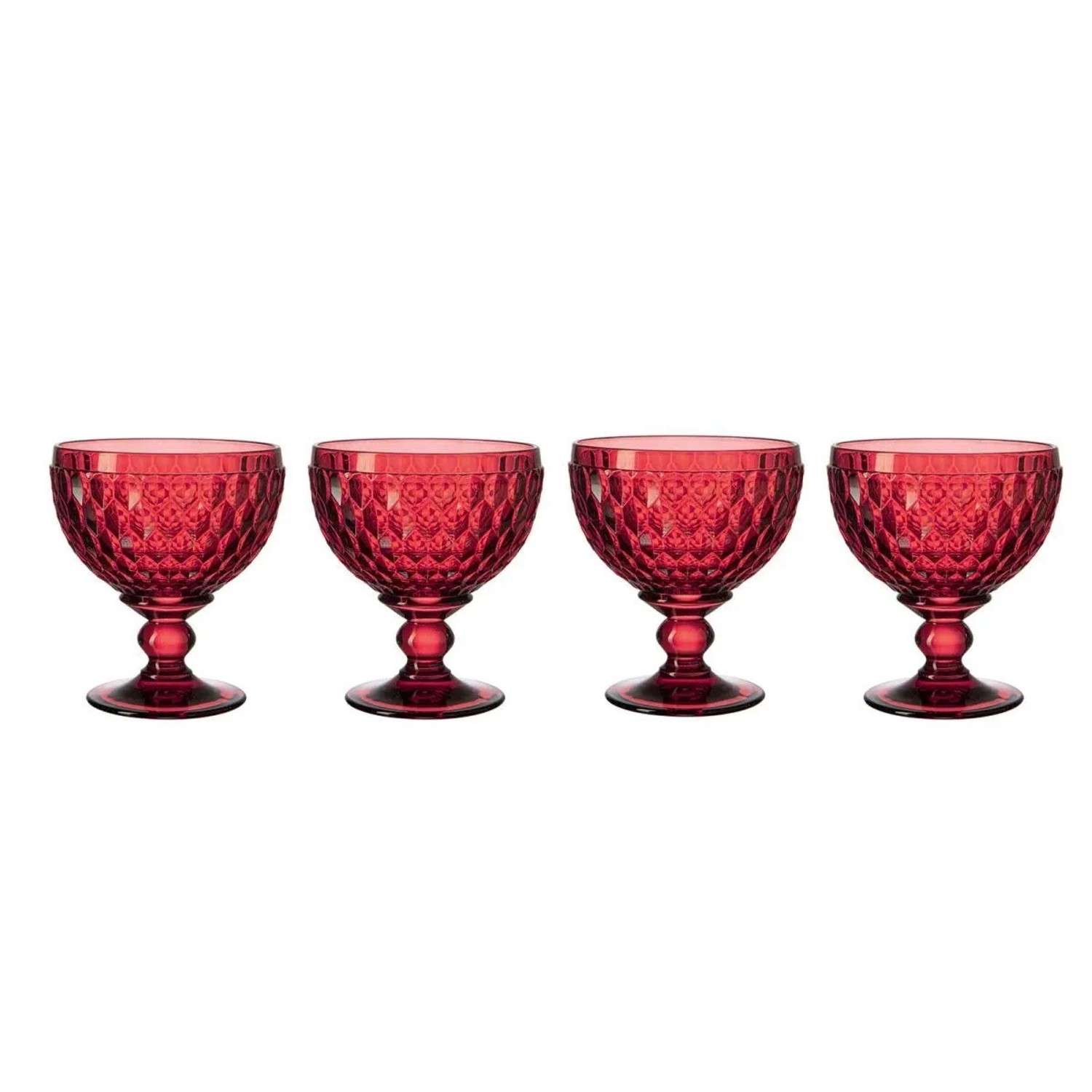 Villeroy & Boch Boston Coloured Sektschale 250 ml 4er Set Rot