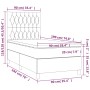 vidaXL Boxspringbett dunkelbraun (90x190 cm) mit Matratze und Kopfteil. Bett für erholsamen Schlaf.