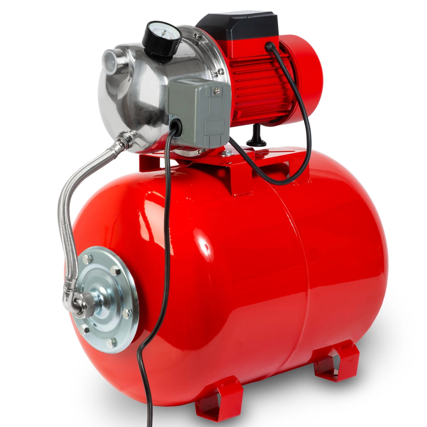 EBERTH Hauswasserwerk 3600 L/h 750W 50 L Druckkessel aus Lackiert Stahl günstig online kaufen