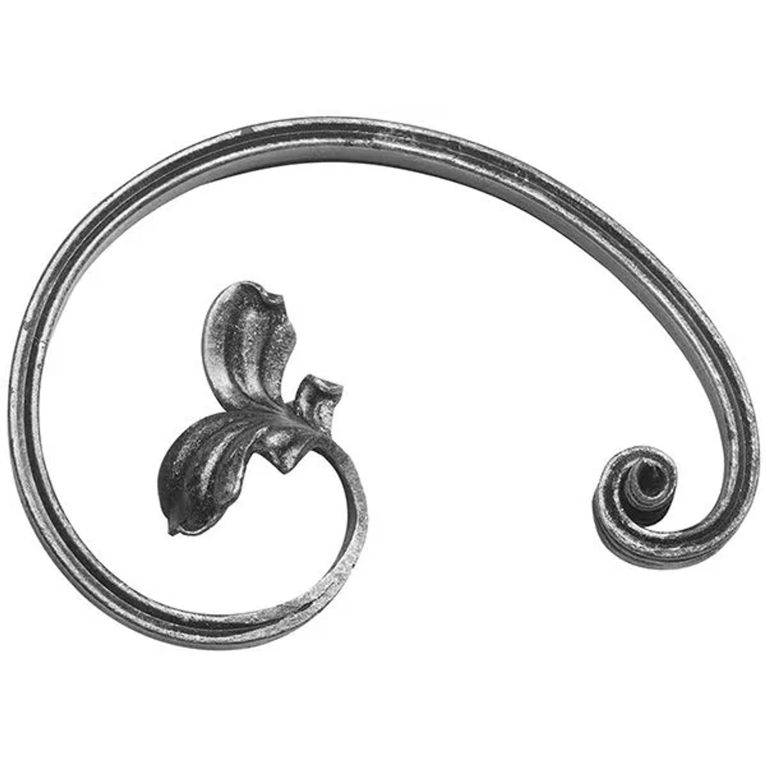 FeNau Barockelement Rechts Schwerbarock Maße 130x195 mm Material 16x8 mm Stahl S235JR Roh