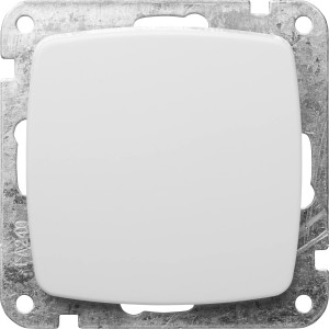 CMI Aus-/Wechselschalter Trend in Weiß für die Unterputzmontage.