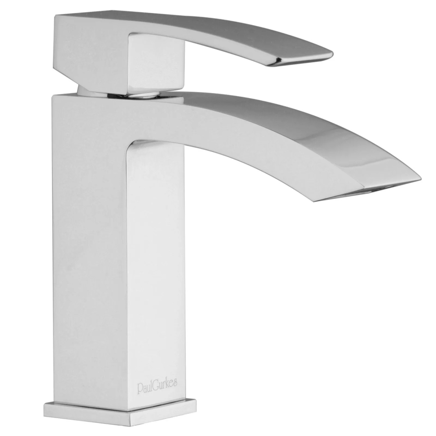 PaulGurkes Design Armatur Waschtischbatterie Waschtischarmatur Eckig Wasserfall