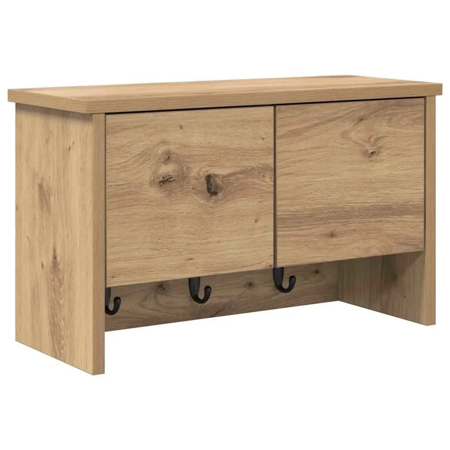 vidaXL Wandmontierter nachttisch mit Tür Artisan-Eiche 50 x 20 x 30 cm 874338