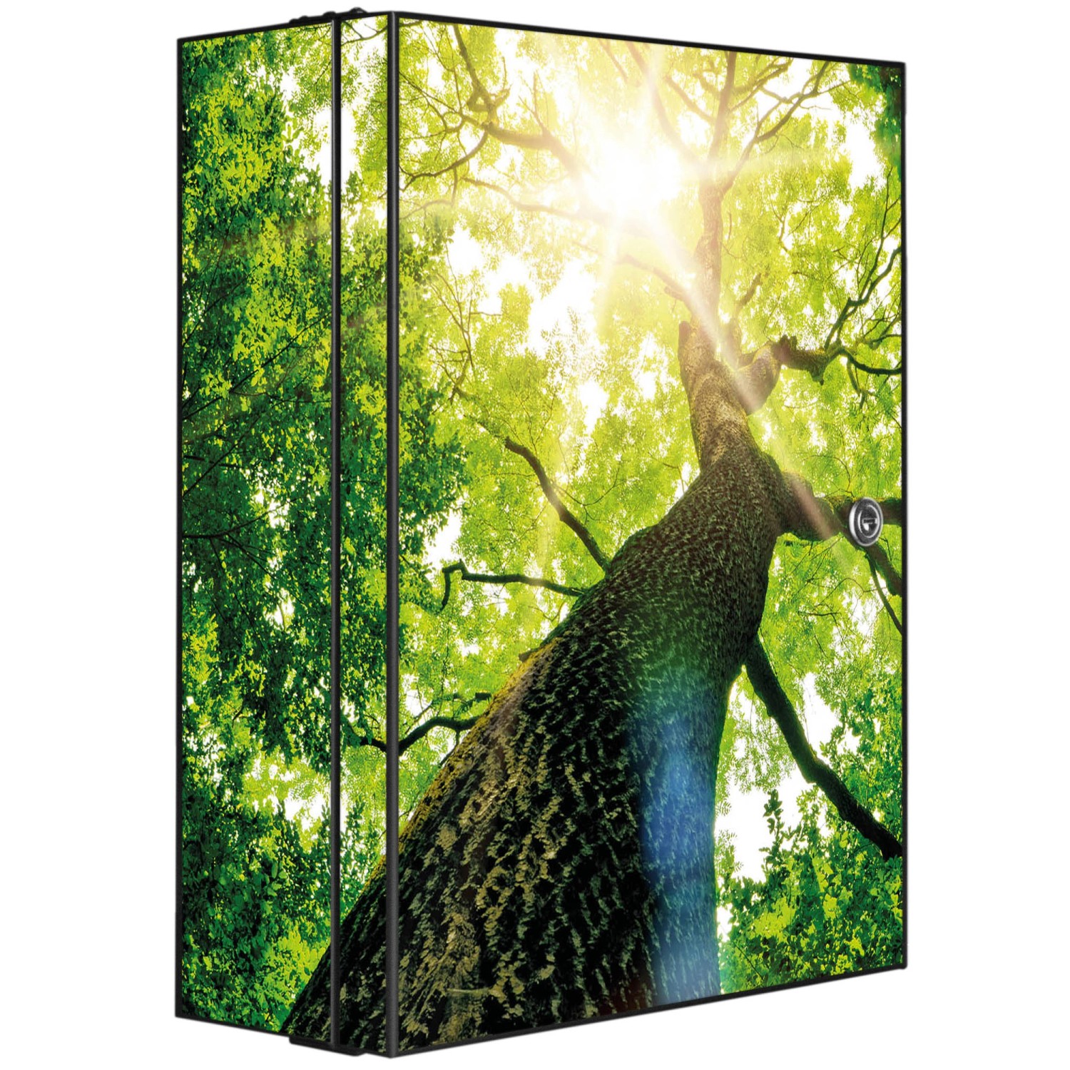 Banjado XXL Medizinschrank Abschliessbar 35x46x15cm Arzneischrank Anthrazit günstig online kaufen