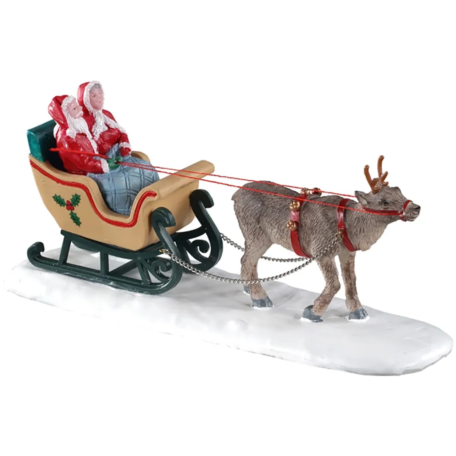 Weihnachtsdekoration Schlittenfahrt