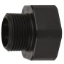 Schwarzer Adapter 1 (33,3 mm) AG für Einhell Gartenpumpe GE-GP 1246 N FS.