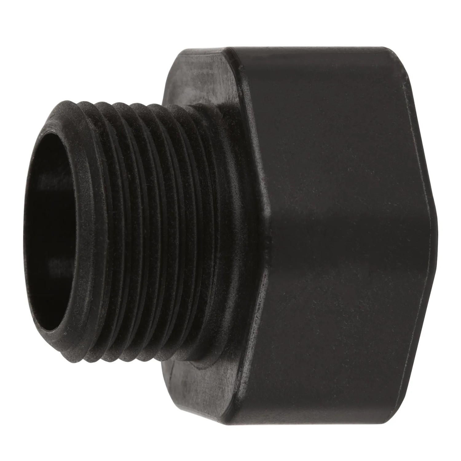 Schwarzer Adapter 1 (33,3 mm) AG für Einhell Gartenpumpe GE-GP 1246 N FS.