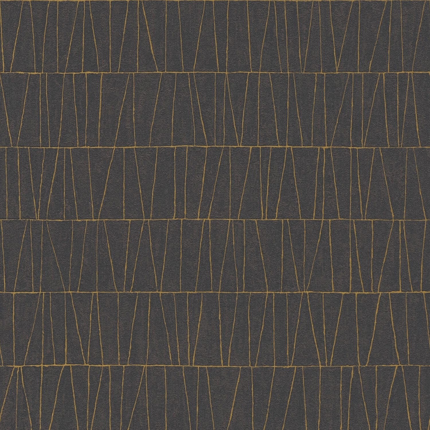 PROFHOME 395063-GU Grafik Tapete metallische Akzente Schwarz Gold 0,53 m x günstig online kaufen