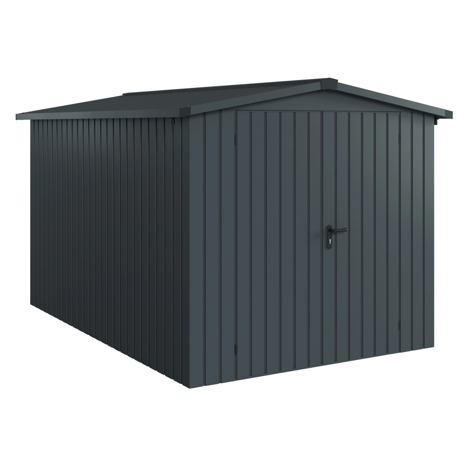 Hörmann EcoStar Gerätehaus Euroline Satteldach 2-flg 237 x 325 cm Anthrazit günstig online kaufen