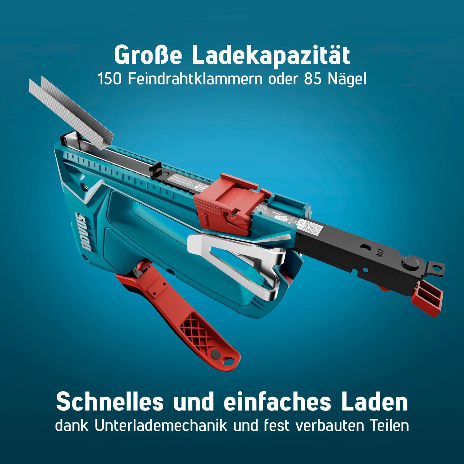 Novus J-50 Handtacker: Profi-Tacker aus Aluminium für Klammern & Nägel.
