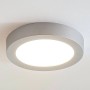 Moderne, runde Arcchio LED Bad-Deckenleuchte Marlo in Alu, spritzwassergeschützt.