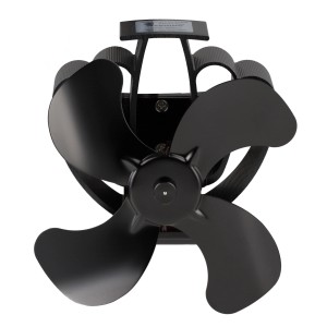 Schwarzer Valo Ofenventilator zur Montage am Ofenrohr, Zubehör für Kamine & Öfen.