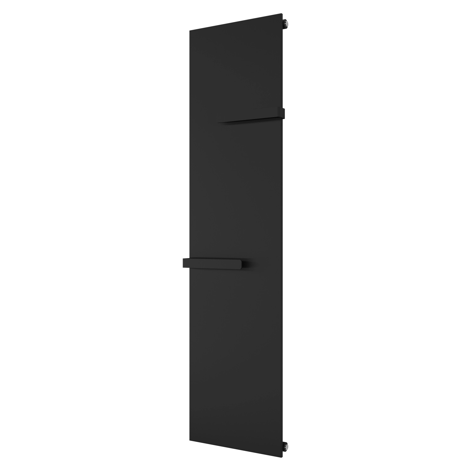 Azur Badheizkörper Molly 182 x 45,2 cm 671 W Mittenanschluss Schwarzmatt günstig online kaufen