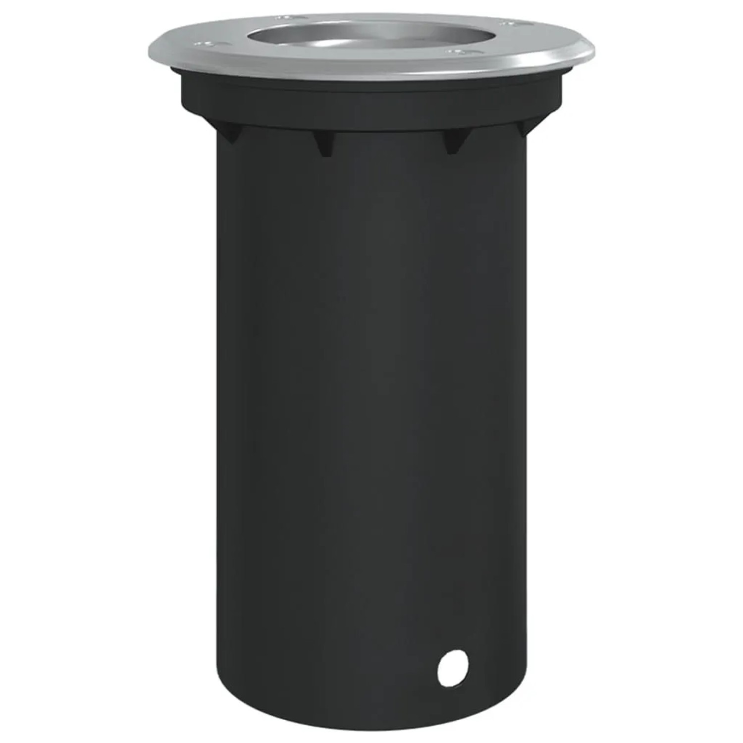 vidaXL Bodeneinbauleuchte Rund Schwarz 10,5x10,5 cm Aludruckguss 4006391