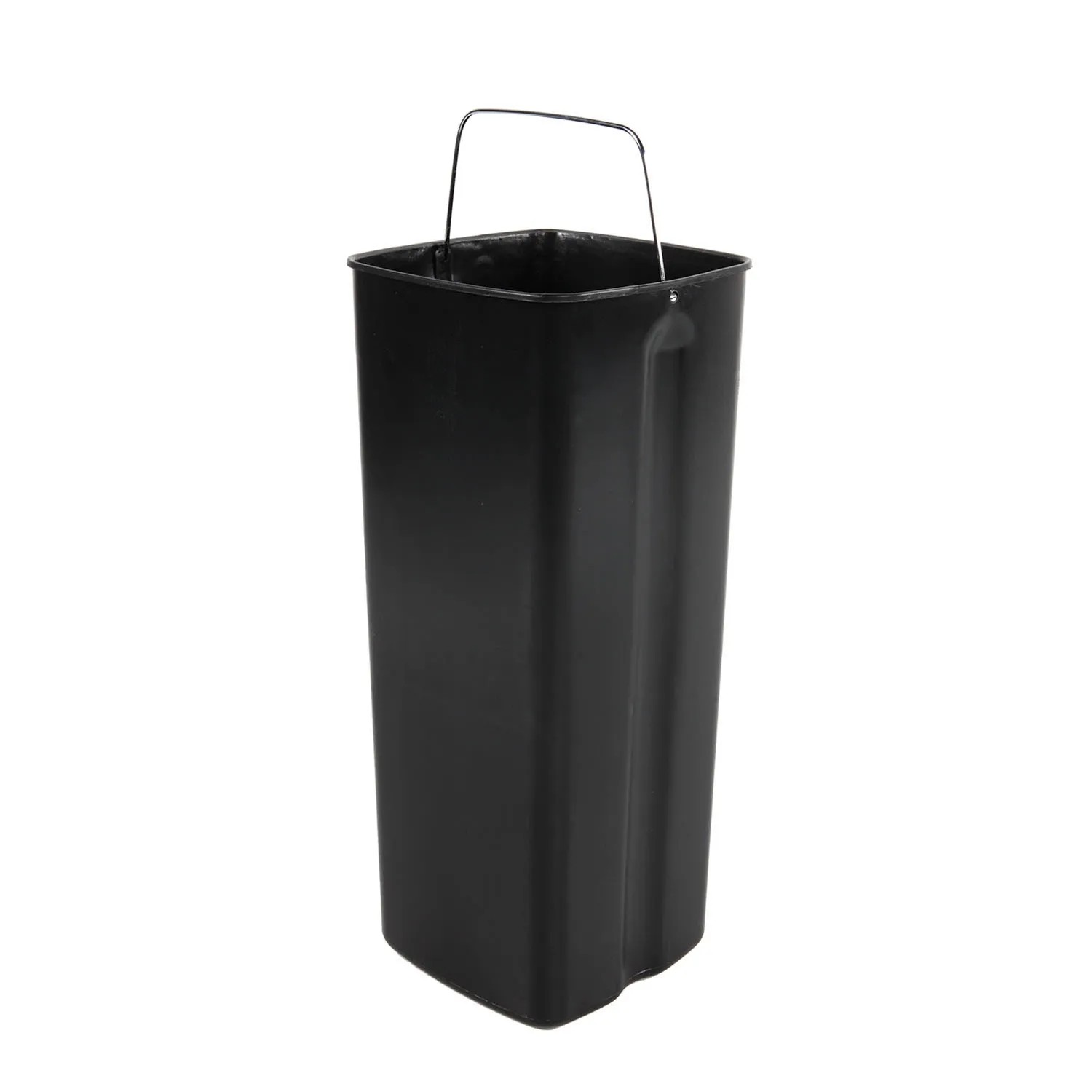 Grauer Mojawo Treteimer aus Metall, 30 Liter, mit Inneneimer und Pedal.