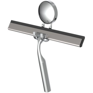 Eisl Glasabzieher für Dusche mit Wandhalterung, verchromter Griff, zur einfachen Reinigung von Glasflächen.