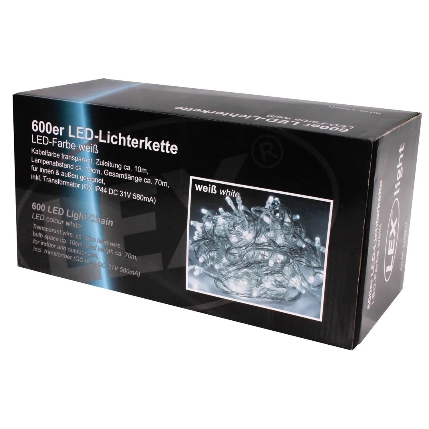 Lex 600er LED Lichterkette Außen Innen Partylichterkette Weihnachtslichterk günstig online kaufen