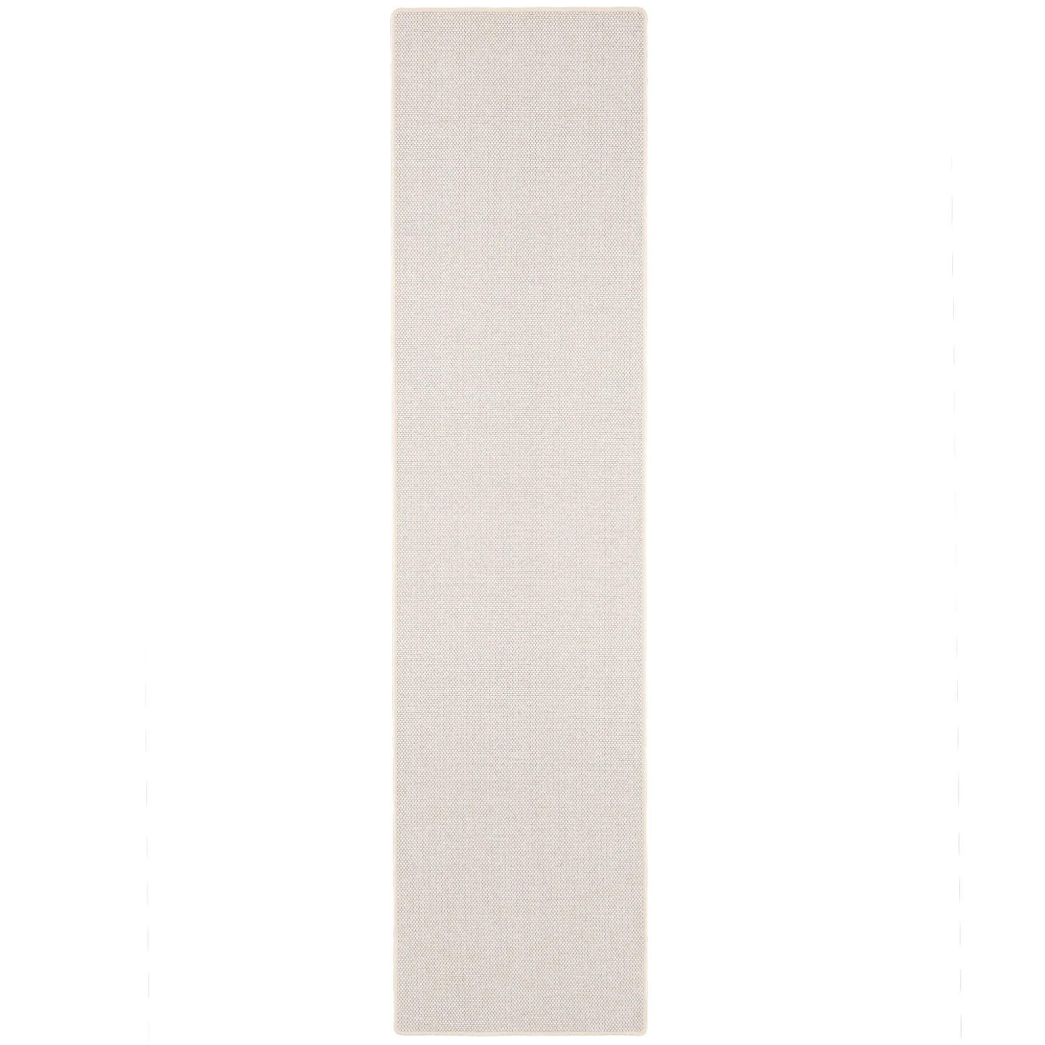 Sandfarbener Snapstyle Teppichläufer Bentzon, 100x300cm, Flachgewebe.