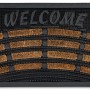 Astra Fußmatte Rimini mit Welcome Design, 40x60 cm, aus Gummi und Kokos für Innen- und Außenbereich.