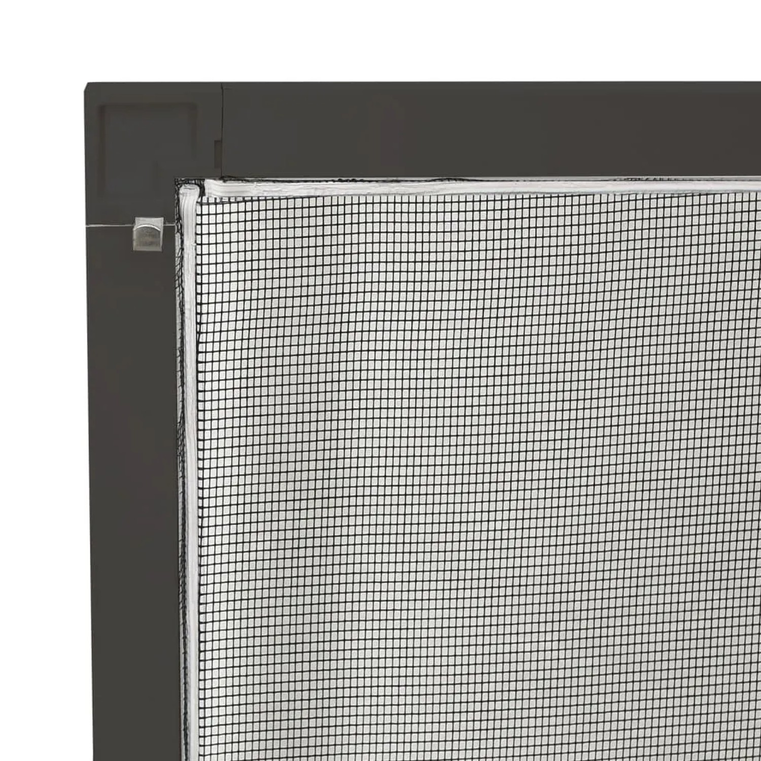 vidaXL Insektenschutz Fenster, anthrazitfarbener Rahmen, Fiberglasnetz, 90x120 cm.