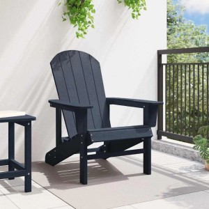 vidaXL Adirondack-Stuhl Marineblau 82 x 74 x 92 cm HDPE 42006622