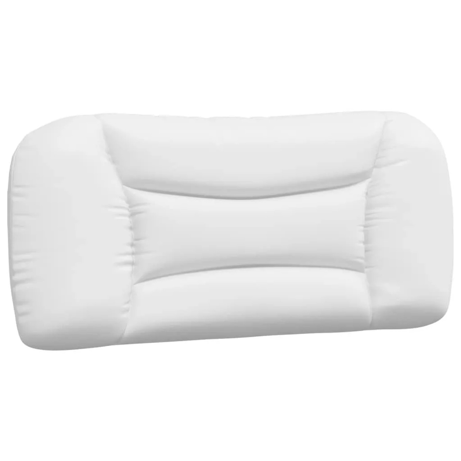 vidaXL Kopfteil-Kissen Hvar Weiß 80 cm Kunstleder 374533
