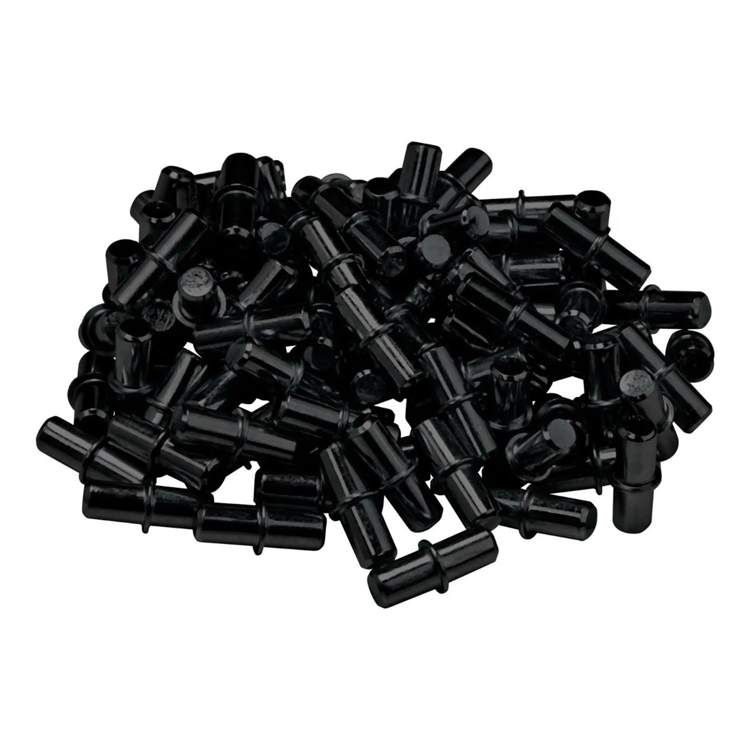 SOTECH 100 x Fachbodenträger DUPLO für Bohrloch Ø 5 mm Schwarz