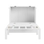 okwish Schrankbett 90x200cm mit Lattenrost Wandbett Schlafzimmer Weiß ohne Matratze_9