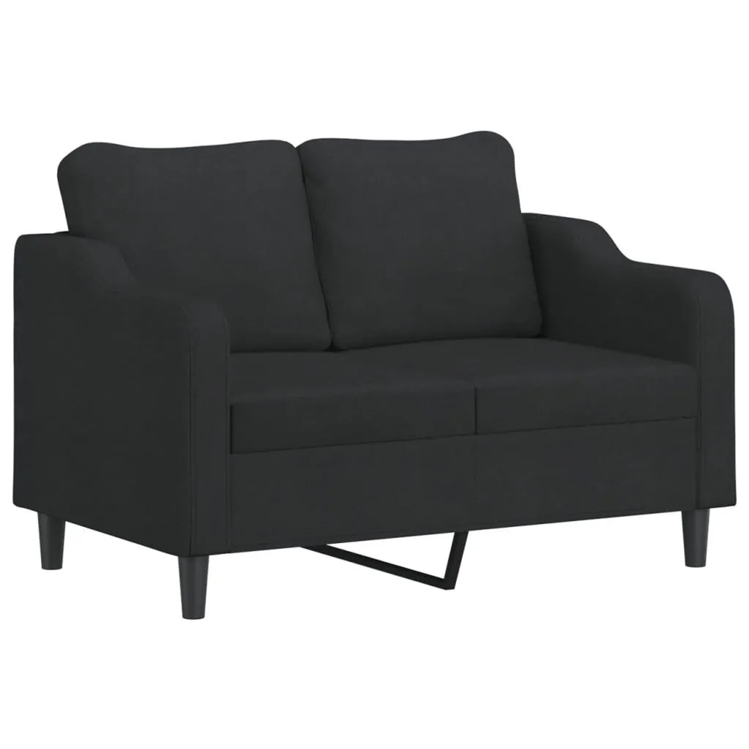 vidaXL 2-Sitzer-Sofa Schwarz 120 cm Stoff 359355 günstig online kaufen