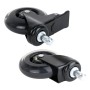 HMF 6810 Bürostuhl Rollen 5er Set 11 mm Schwarz_4