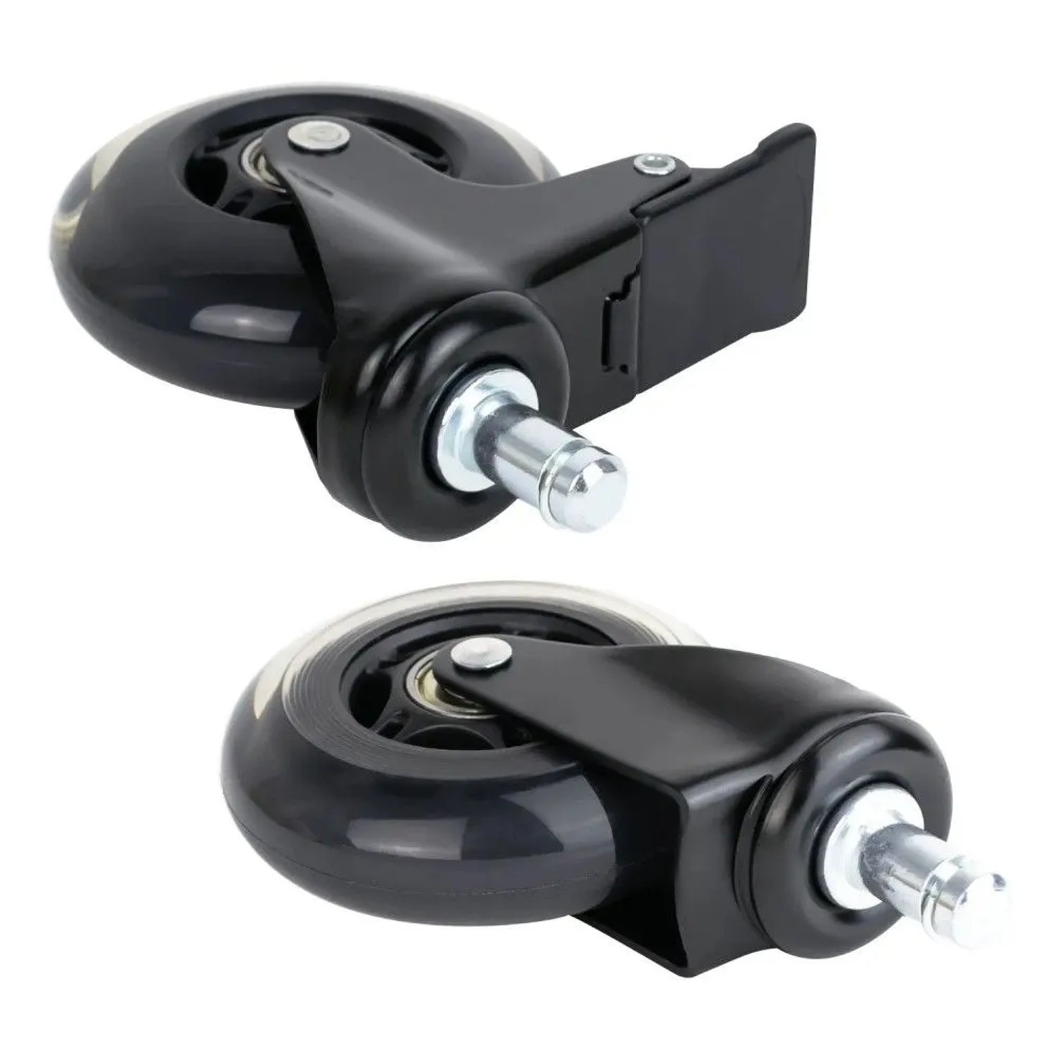 HMF 6810 Bürostuhl Rollen 5er Set 11 mm Schwarz_4