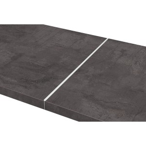 Kaindl Fugenleiste Alu für Arbeitsplatten, 600 mm, zur Längsverbindung von 38 mm Platten.