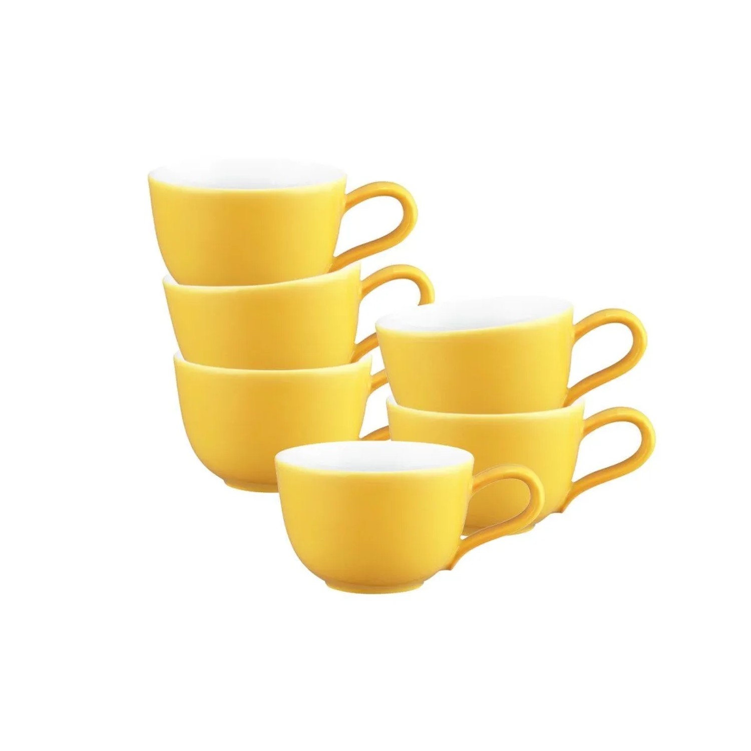 Seltmann Weiden Liberty Pure Colors Espressotasse 90 ml 6er Set Yellow Glow