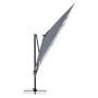 Blau-grauer Doppler Ampelschirm MyZone 280x280 cm mit Kurbelmechanik.