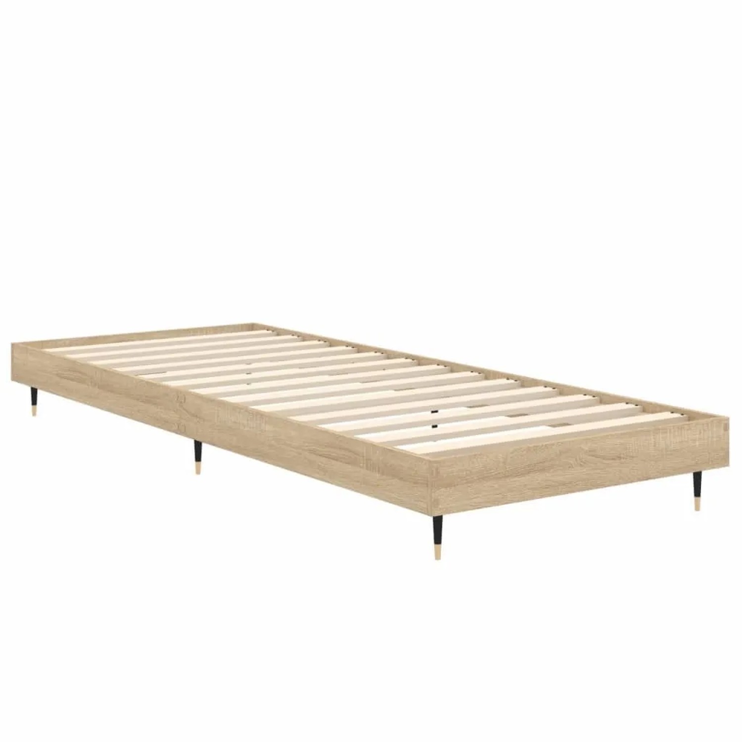 vidaXL Bettgestell Ohne Matratze Sonoma-Eiche 75x190 cm Holzwerkstoff 83220 günstig online kaufen