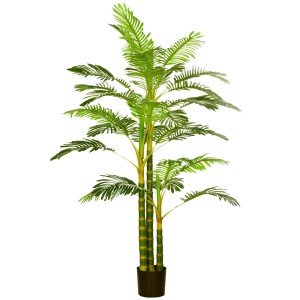 Künstliche Palme (190 cm) im Topf, ideal als Hausbaum für drinnen & draußen.