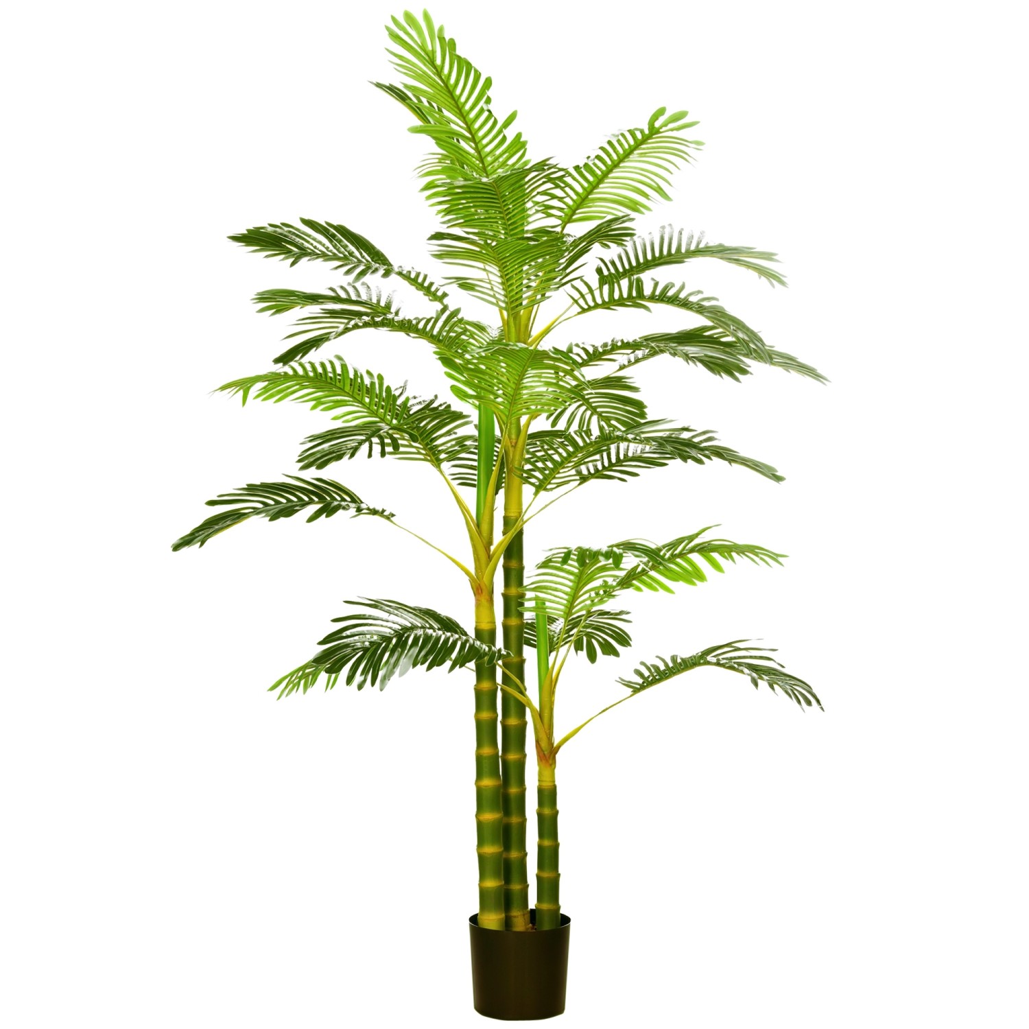 Thumbnail - HOMCOM Künstliche Palme im Topf Kunstpalme PEVA  19,5L x 19,5B x 190H cm