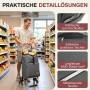 Sekey Einkaufstrolley, 50L, grau, mit Kühlfach und Treppensteiger-Funktion. Ideal für den Einkauf.